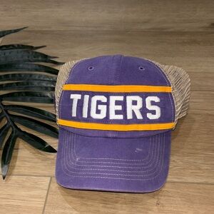 '47 purple LSU Tigers trucker snapback hat NWOT
